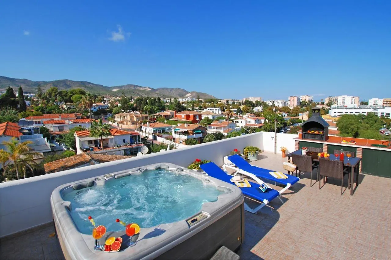 公寓 Isla De Benalmadena 1, Jacuzzi, 80M From The Sea, Ac, Bbq, Private Parking, Big Terrace公寓